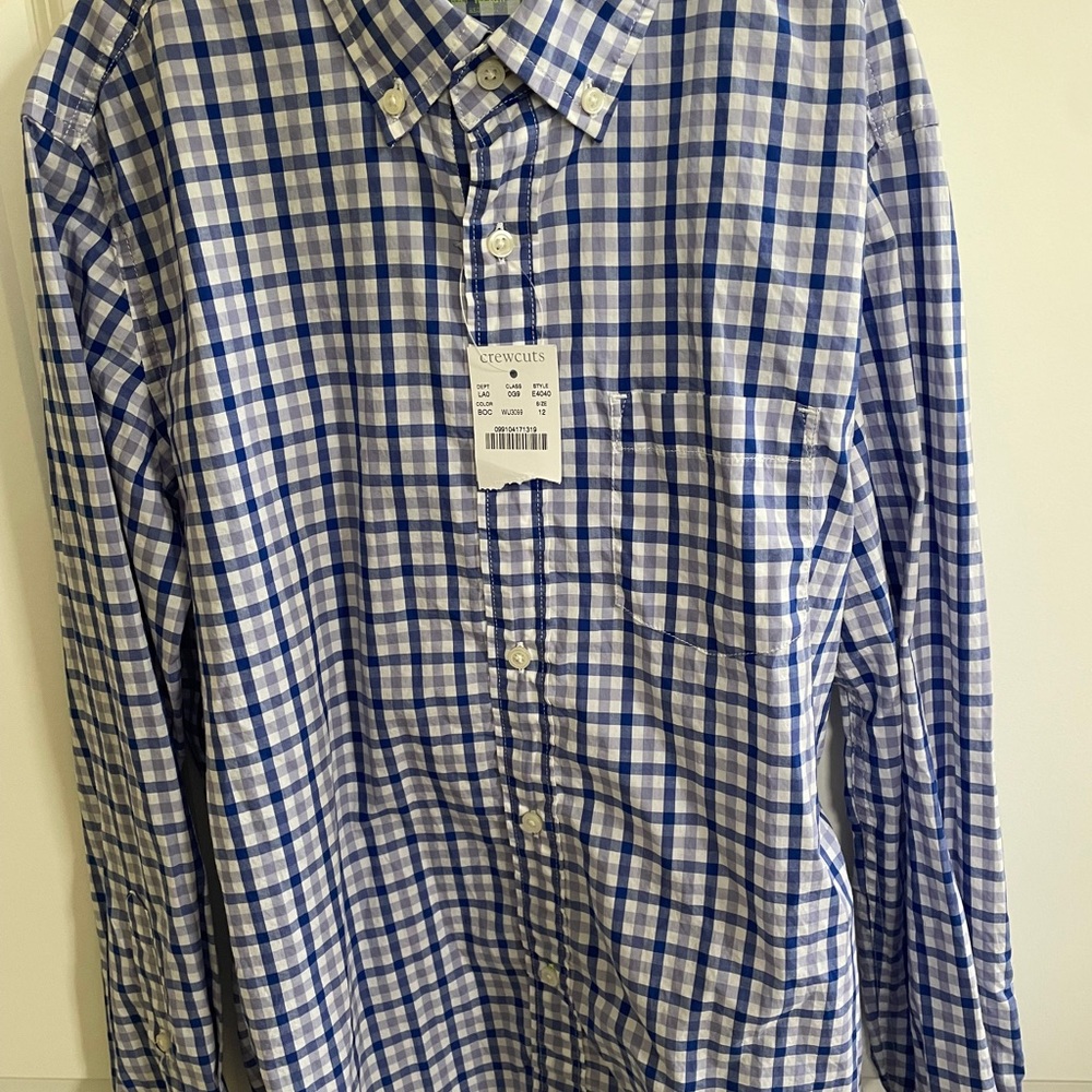 Boys crewcuts button down shirt size 12